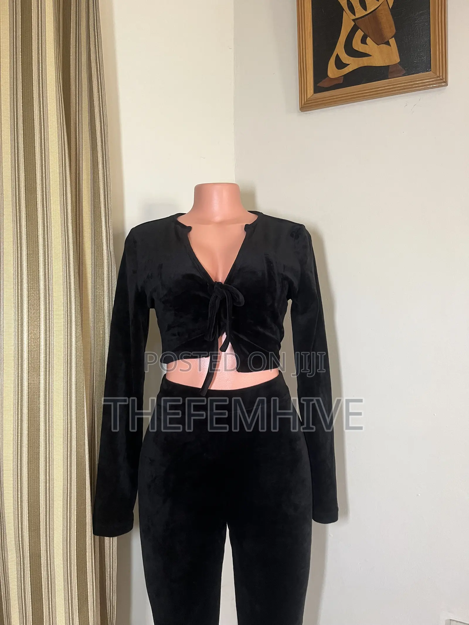 Black Shein Two Piece Set Thrift