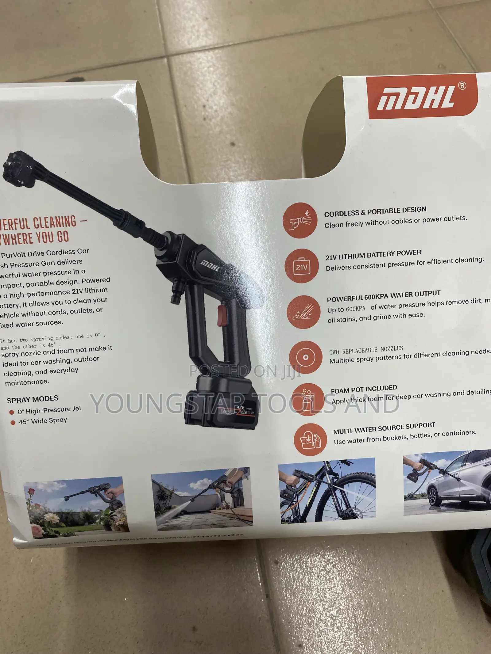 Portable Cordless Car Washer