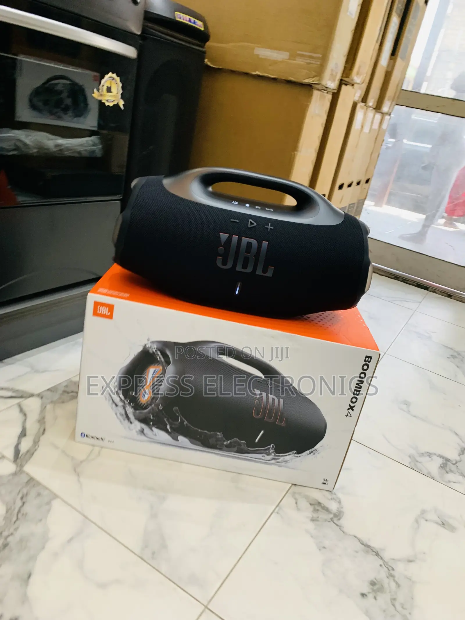 Text Us JBL Boombox 4 Portable Bluetooth Speaker With Amplifier, 210W
