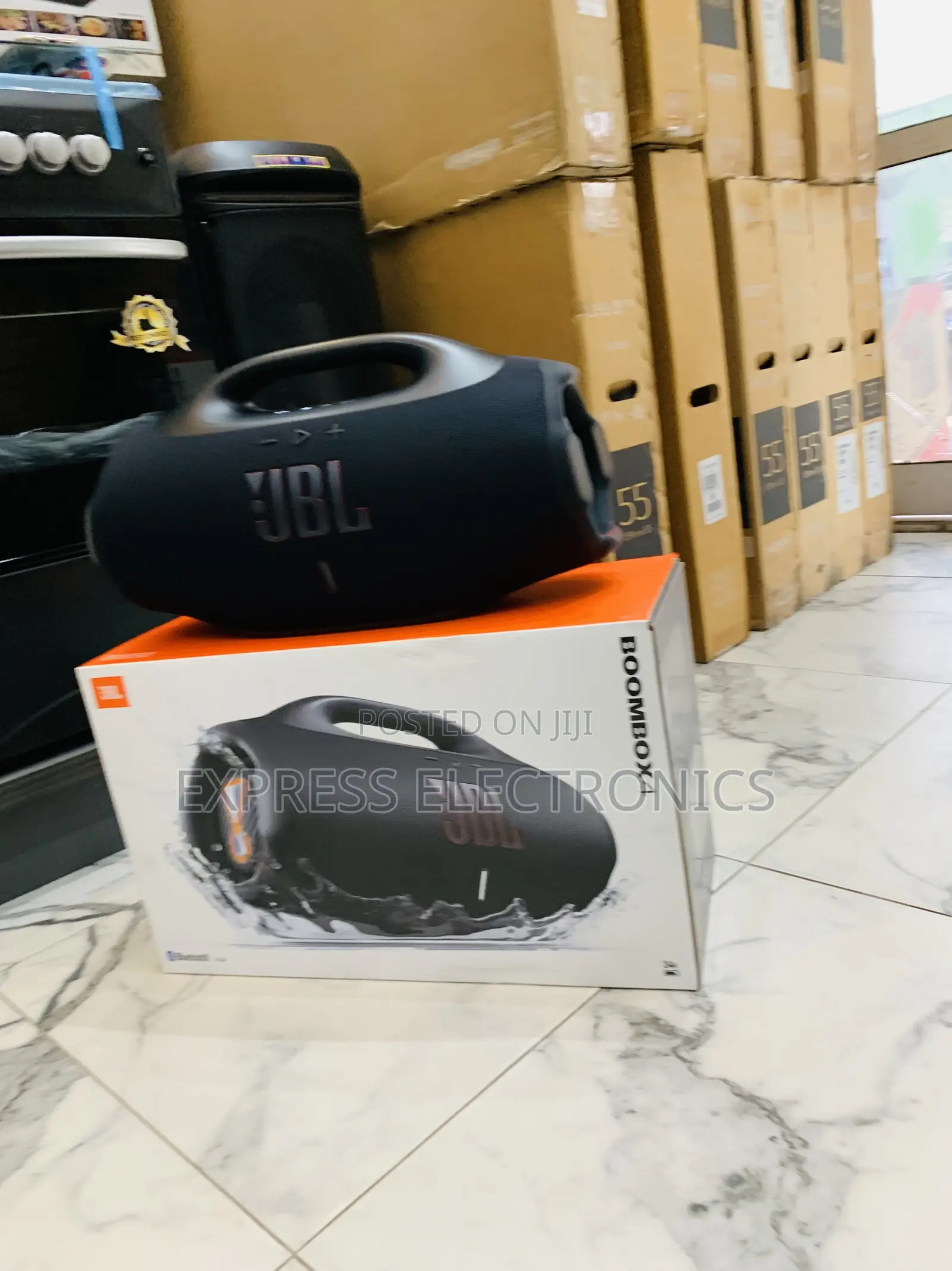 Locate Us at JBL Boombox 4 Portable Bluetooth Speaker, Waterproof