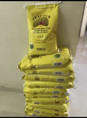 Peacock Hom Mali 10kg Fragrant Rice – Thai Jasmine Rice for Home