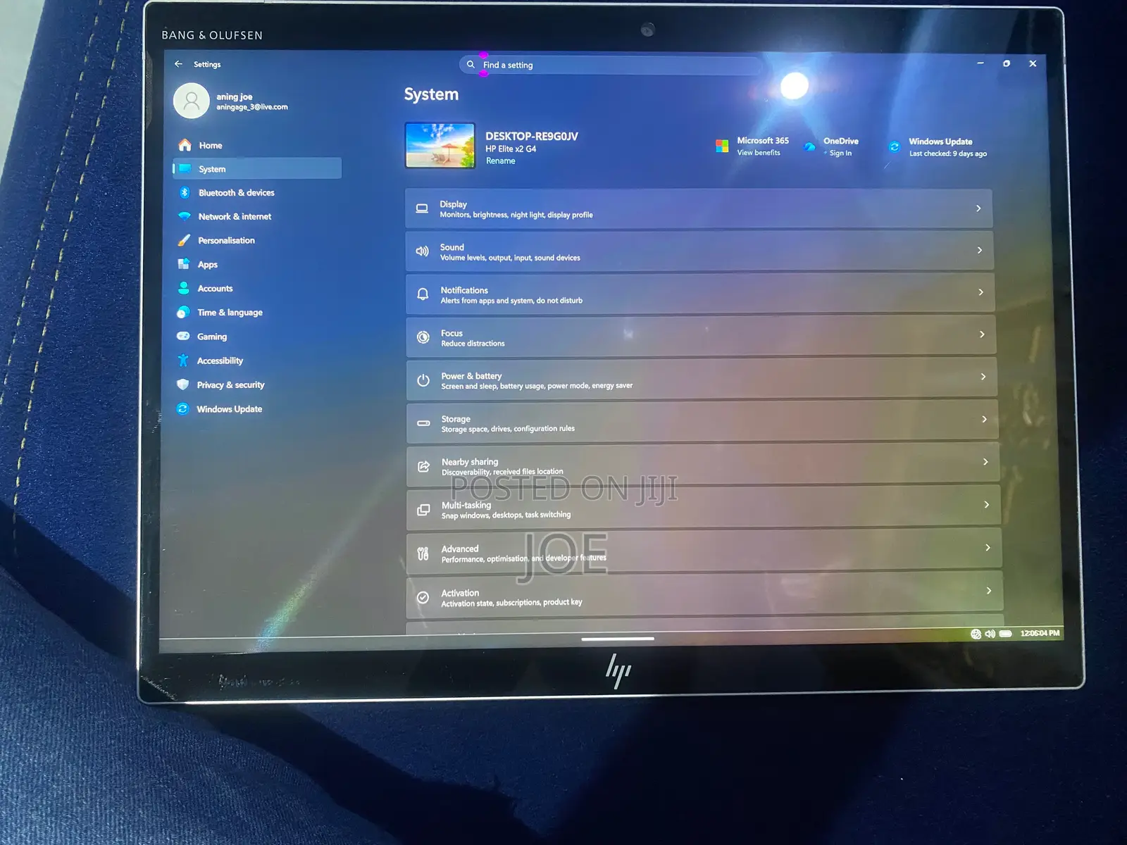 HP ElitePad 1000 G2 256 GB Silver