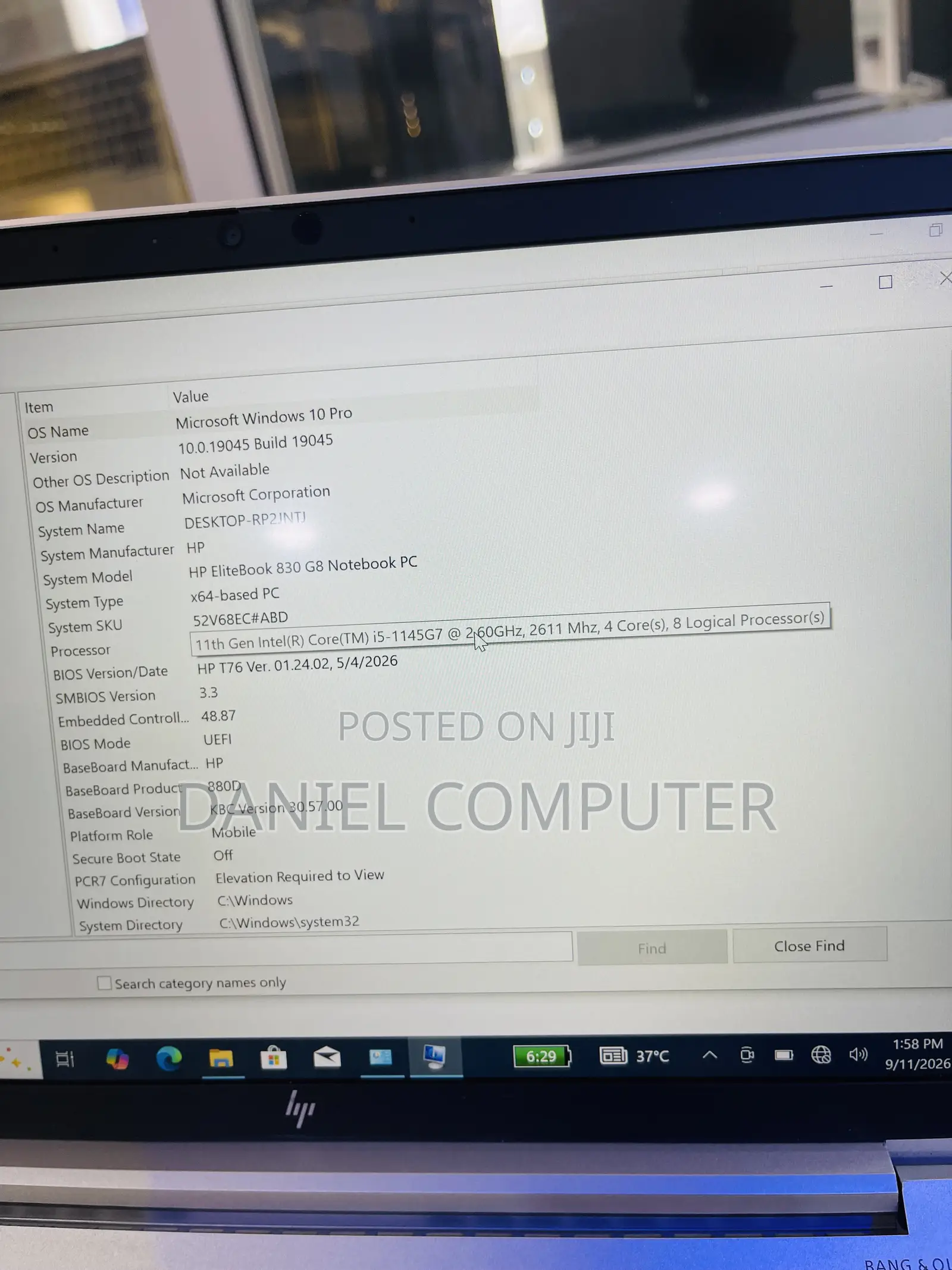 Laptop HP EliteBook 840 G6 8GB Intel Core i5 SSD 256GB