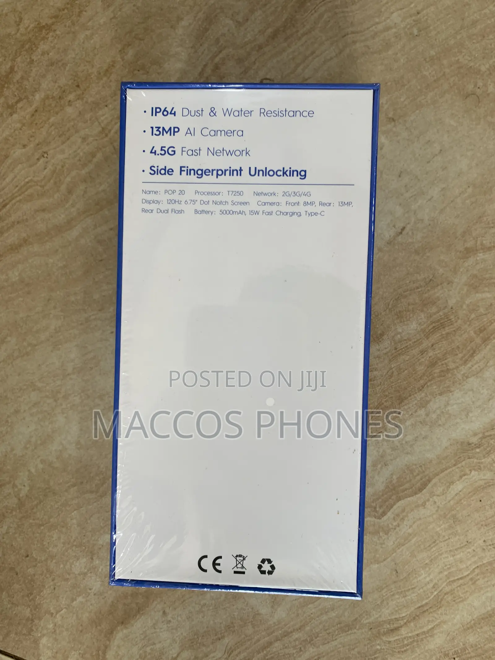 New Tecno Pop 20 128 GB Black