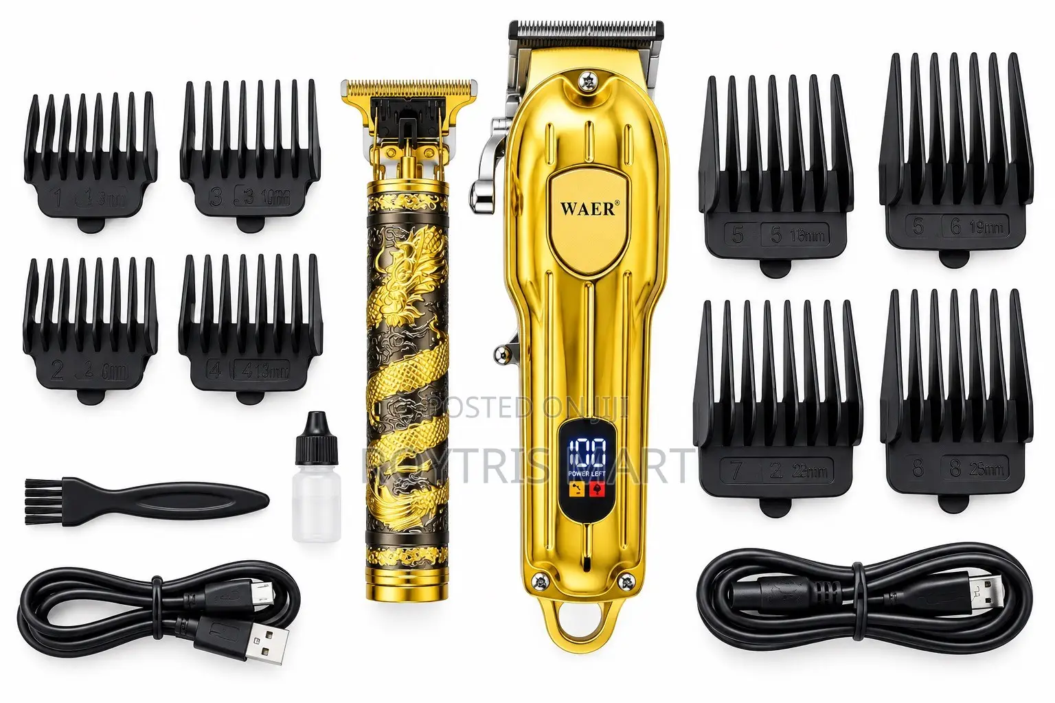 WAER Professional 2-in-1 Hair Clipper Set