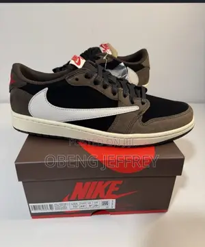 Original Air Jordan 1 Travis Scott Brown/ White