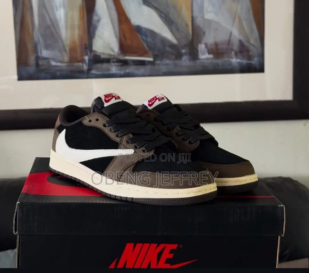 Original Air Jordan 1 Travis Scott Brown/ White
