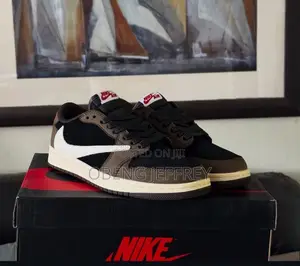 Original Air Jordan 1 Travis Scott Brown/ White