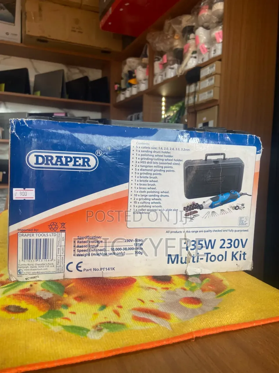 Draper 135W 230V Rotary Multi-Tool Kit With Accessories
