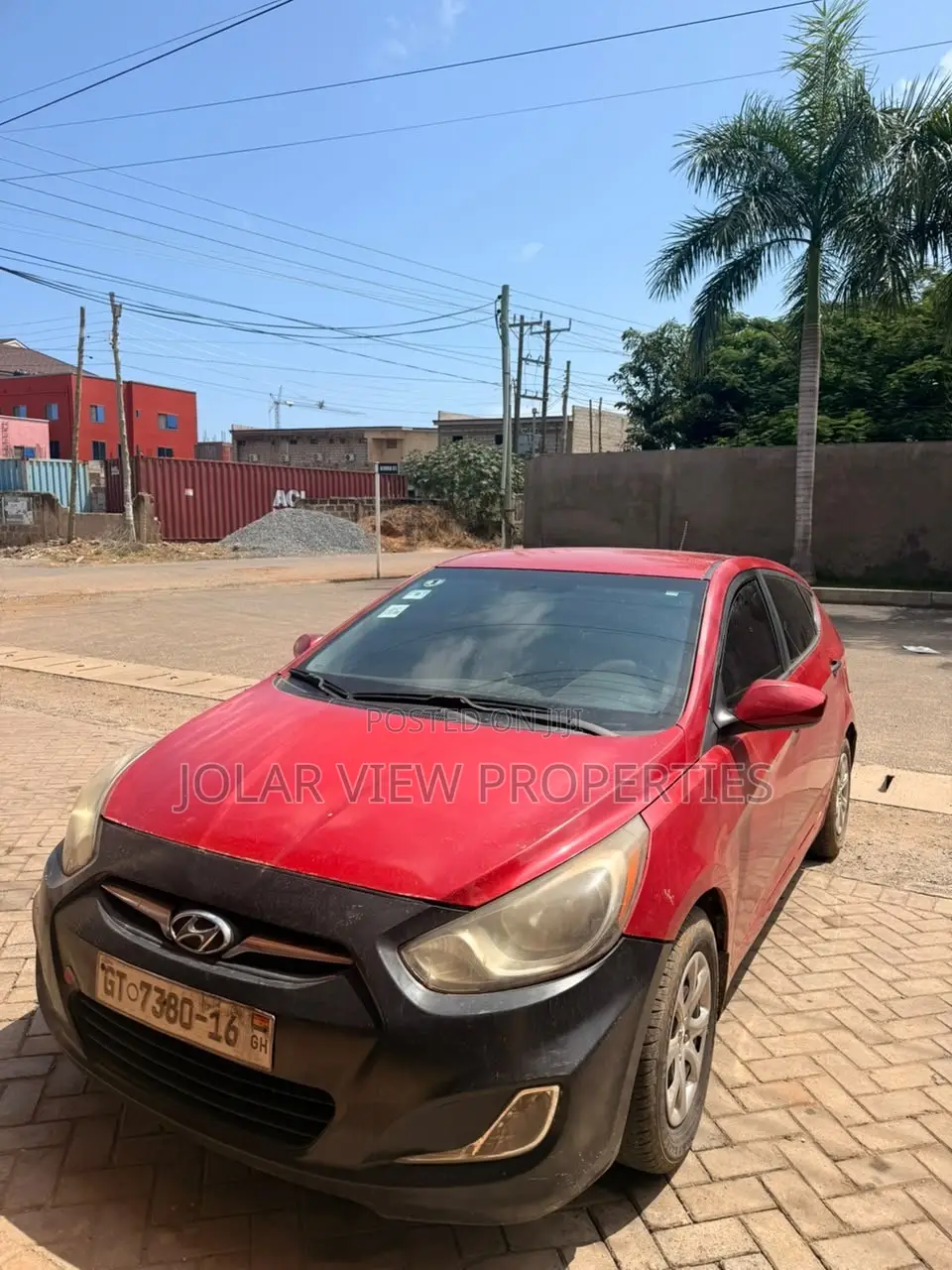 Hyundai Accent 2012 Red