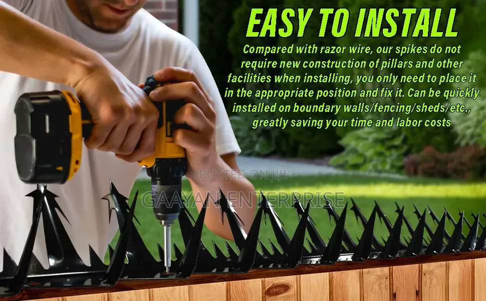Anti Climb Wall Razor Edge Spikes
