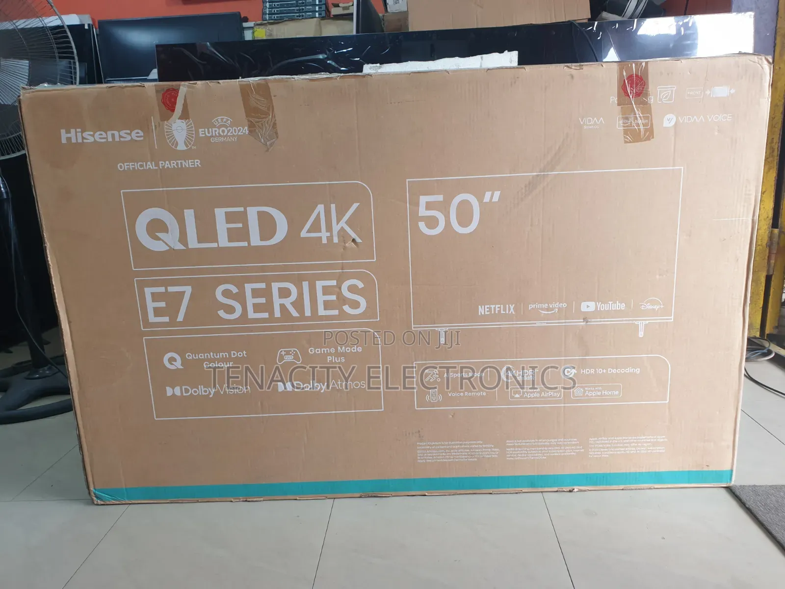 New 2024/25 Qled Hisense 50"uhd HDR Smart Satellite TV