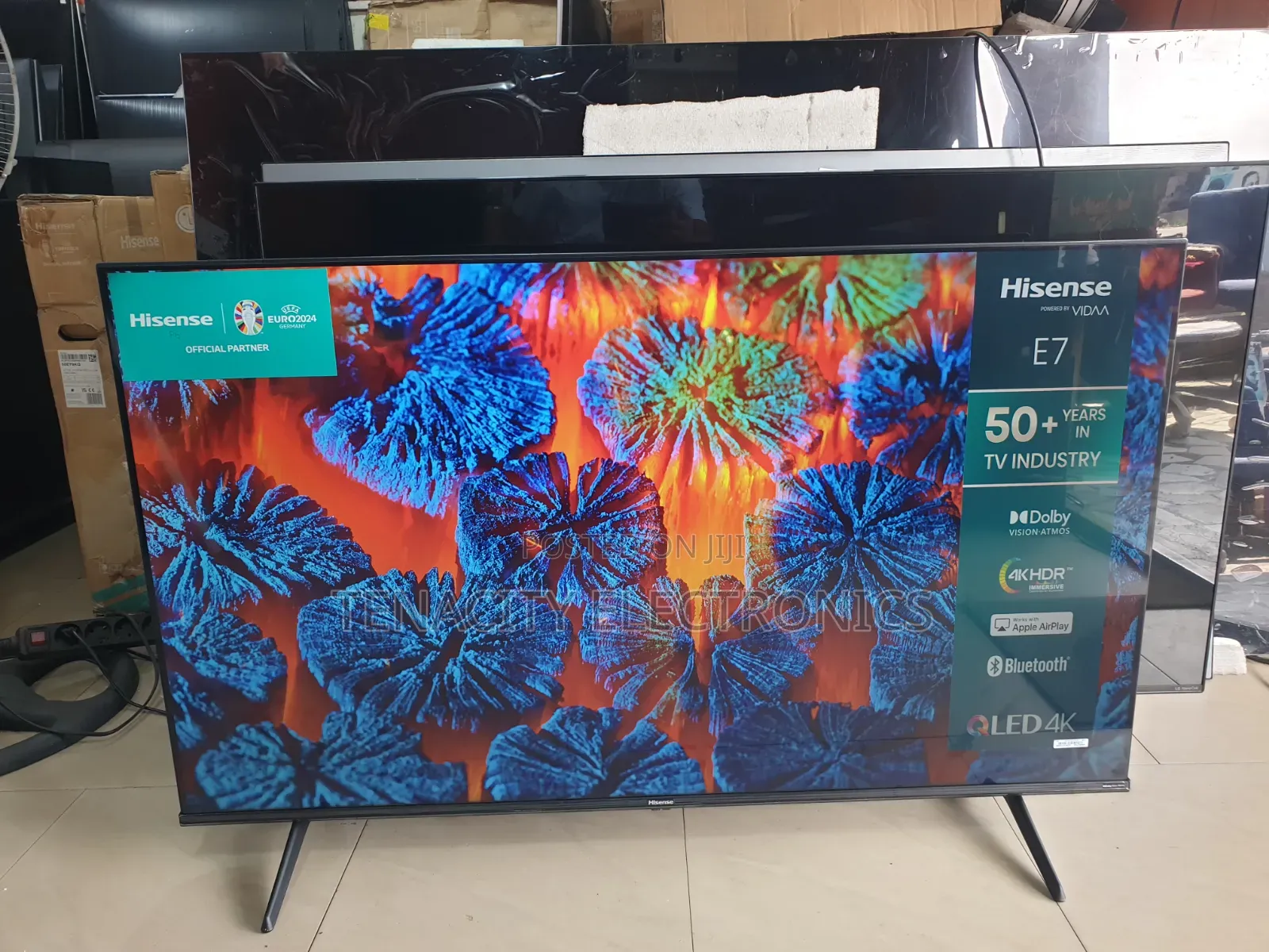 New 2024/25 Qled Hisense 50"uhd HDR Smart Satellite TV