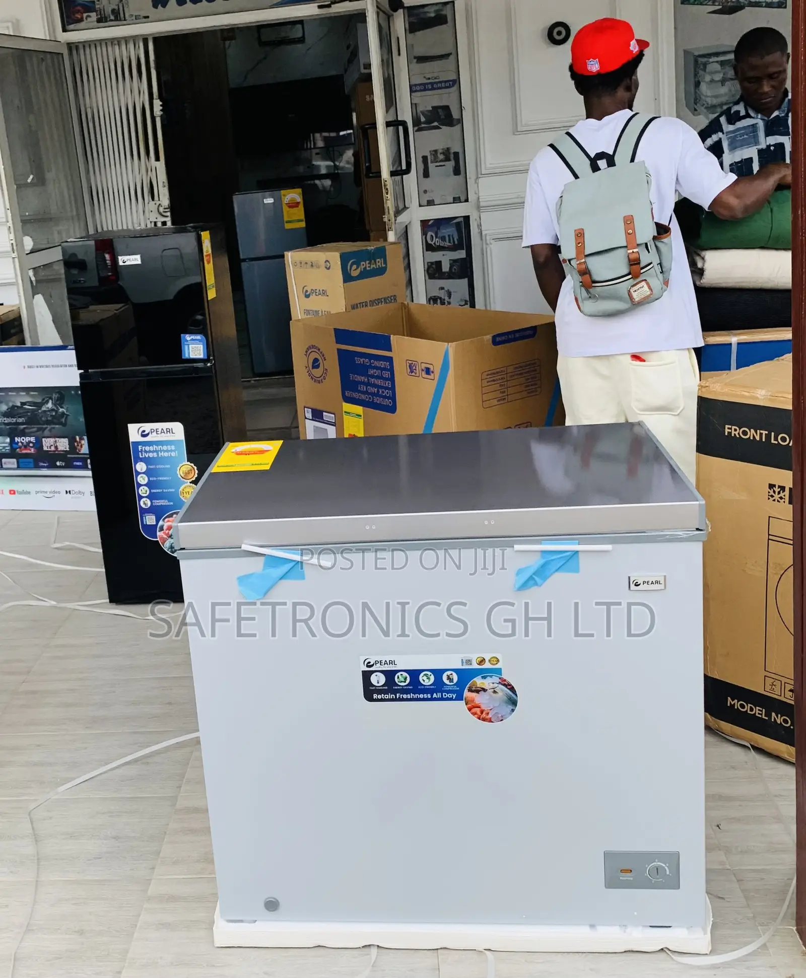 Powerful Cooling Pearl Singledoor 200 Liters Grey Chestfreezer
