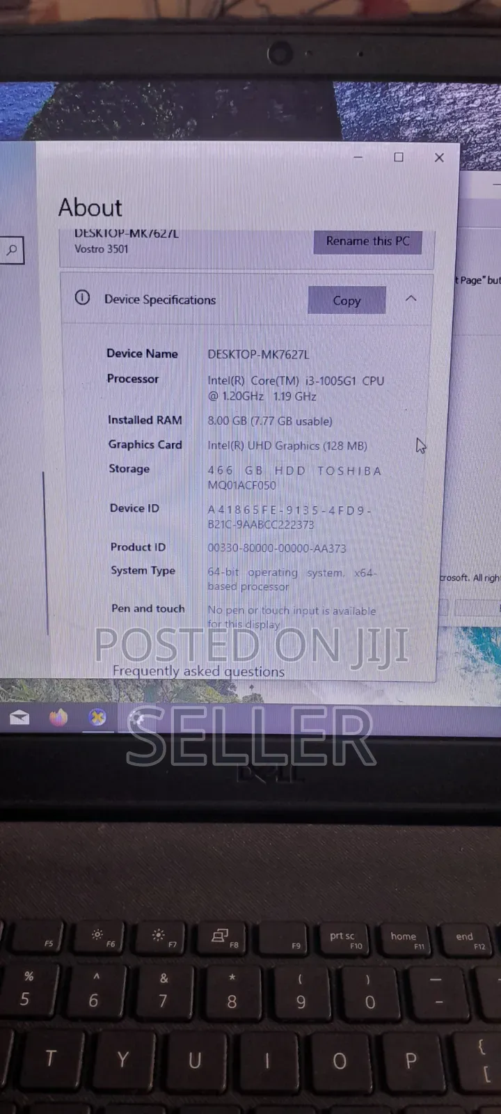 Laptop Dell Vostro 3500 8GB Intel Core i3 HDD 500GB