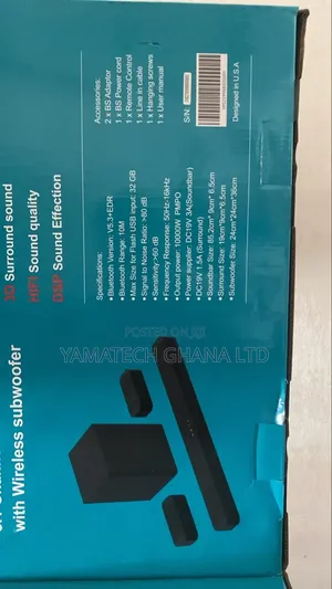 Original JVC 5.1CH SOUNDBAR With Woofer and 2 Surrounding Speaker