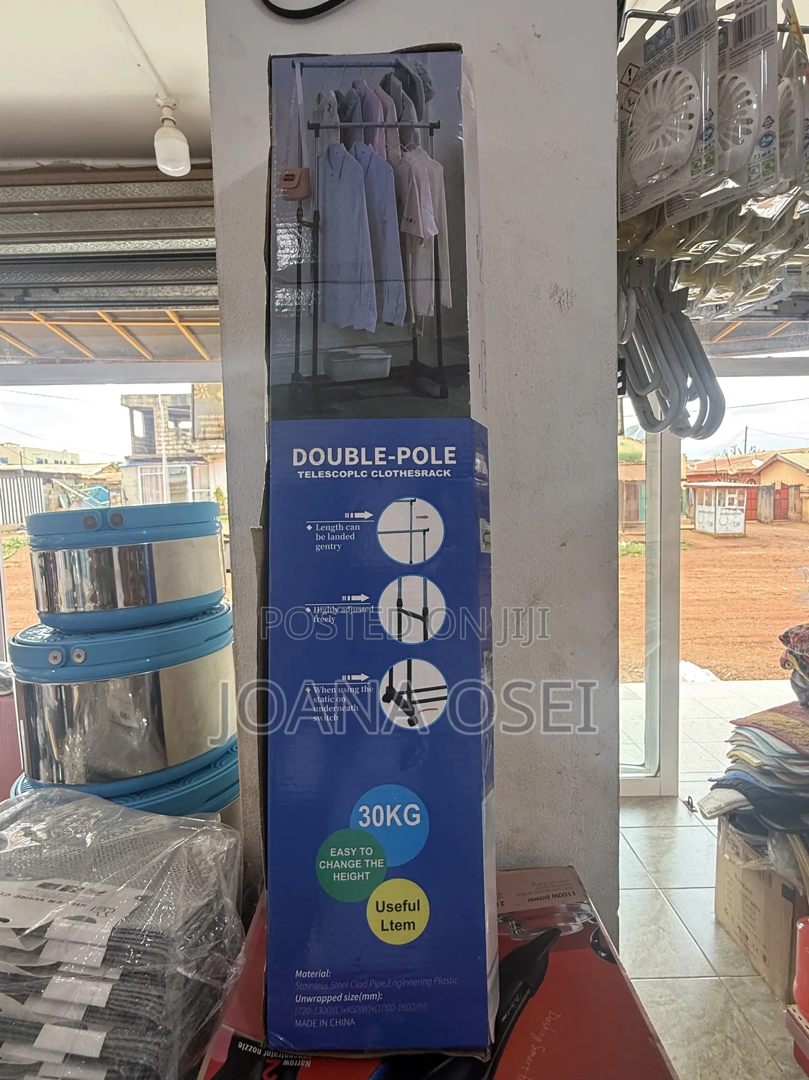 Double Pole Clothes Rack