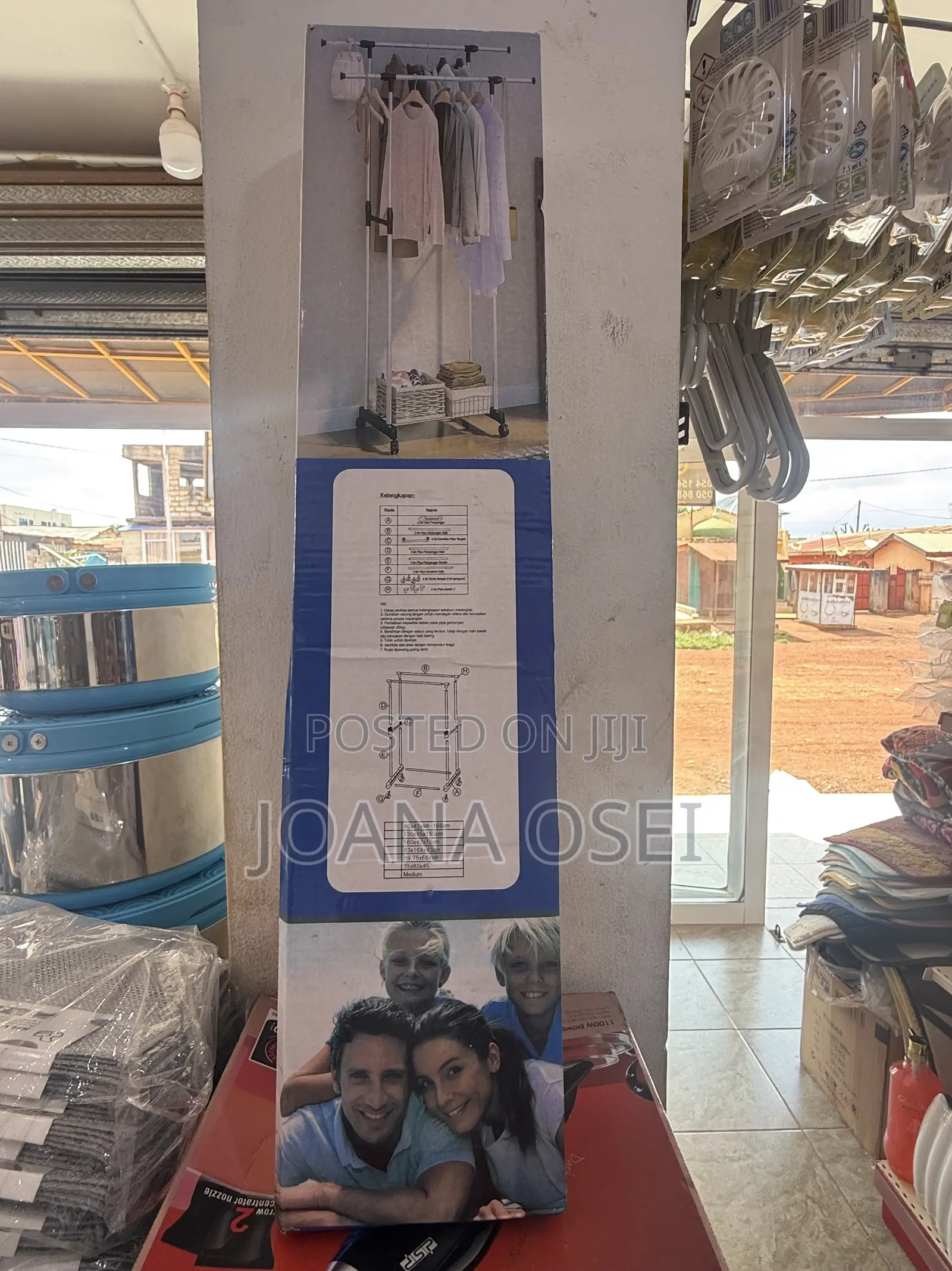 Double Pole Clothes Rack