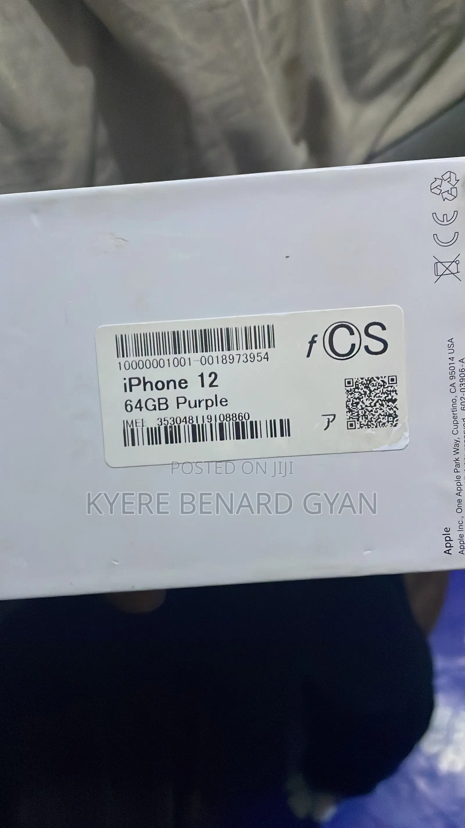 New Apple iPhone 12 64 GB Purple