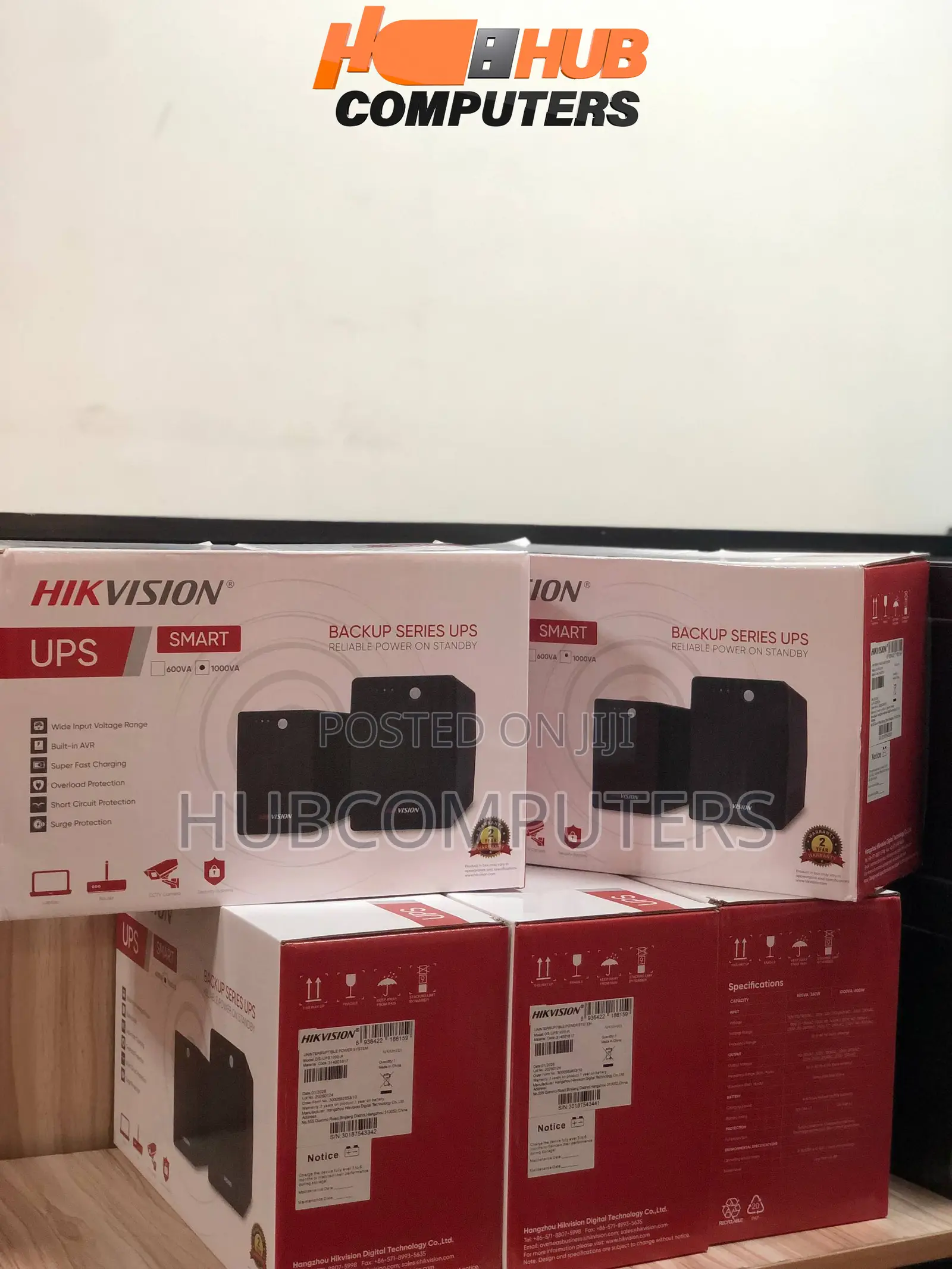 Hikvision Ds-Ups1000-R 1000va/600w Ups