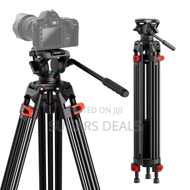 Coman DF16LS Heavy Duty Video Tripod With Fluid Head