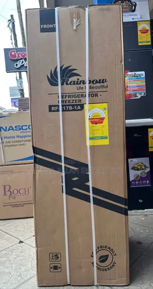 Rainbow Black 142 Liters Bottom Freezer Refrigerator