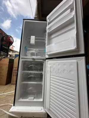 Rainbow Black 142 Liters Bottom Freezer Refrigerator