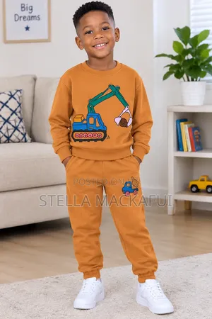 Thick Sweatshirt With Sweatpants for Children 6m-7yrs Only