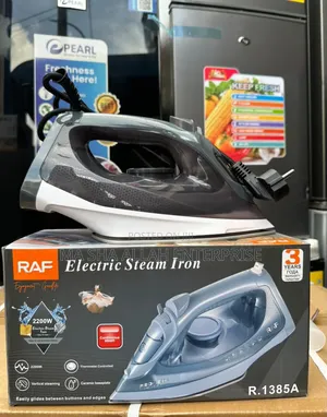 Powerful Big Black RAF Steam Iron