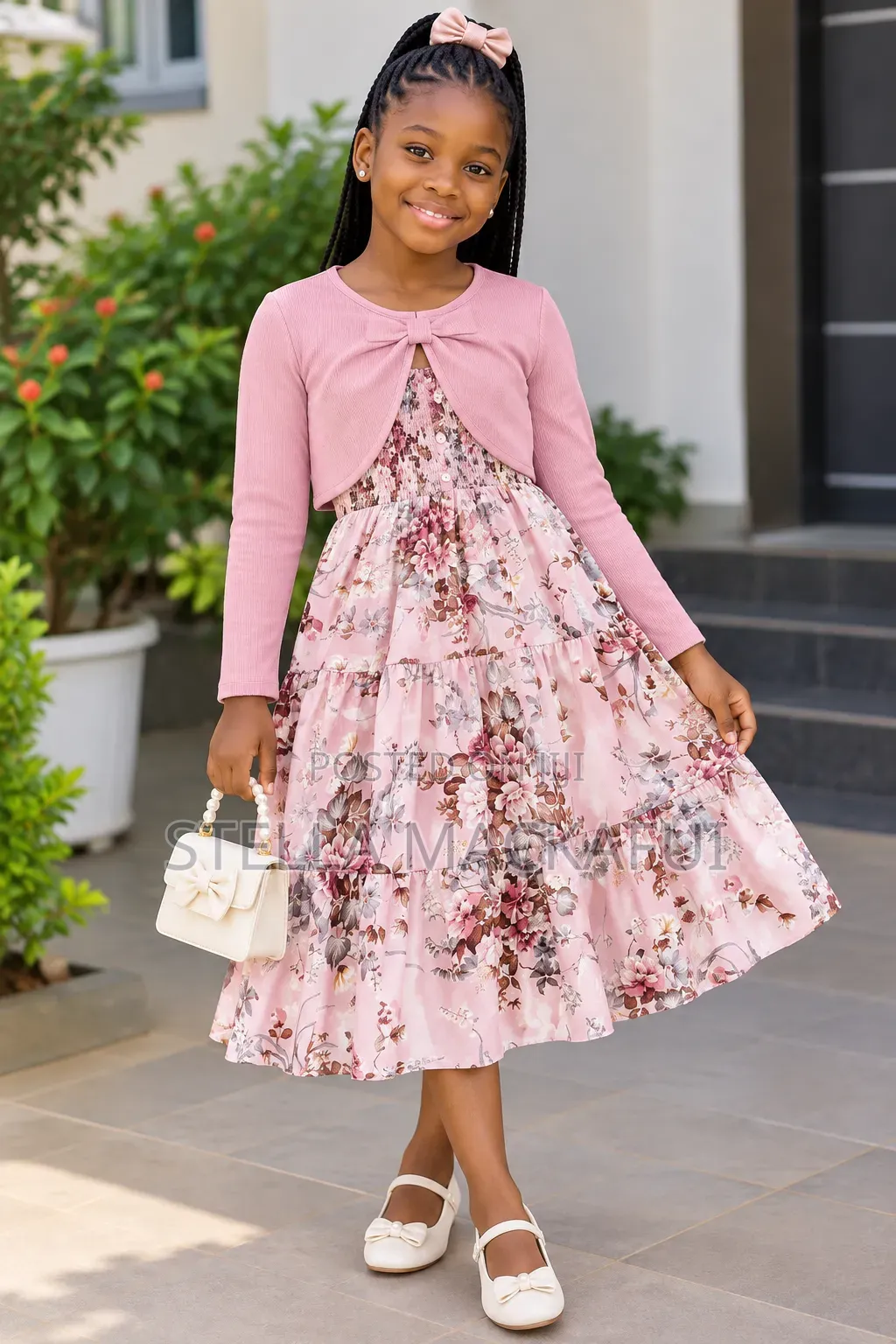 Pretty Dress With Mini Coat for 10-12yrs Only