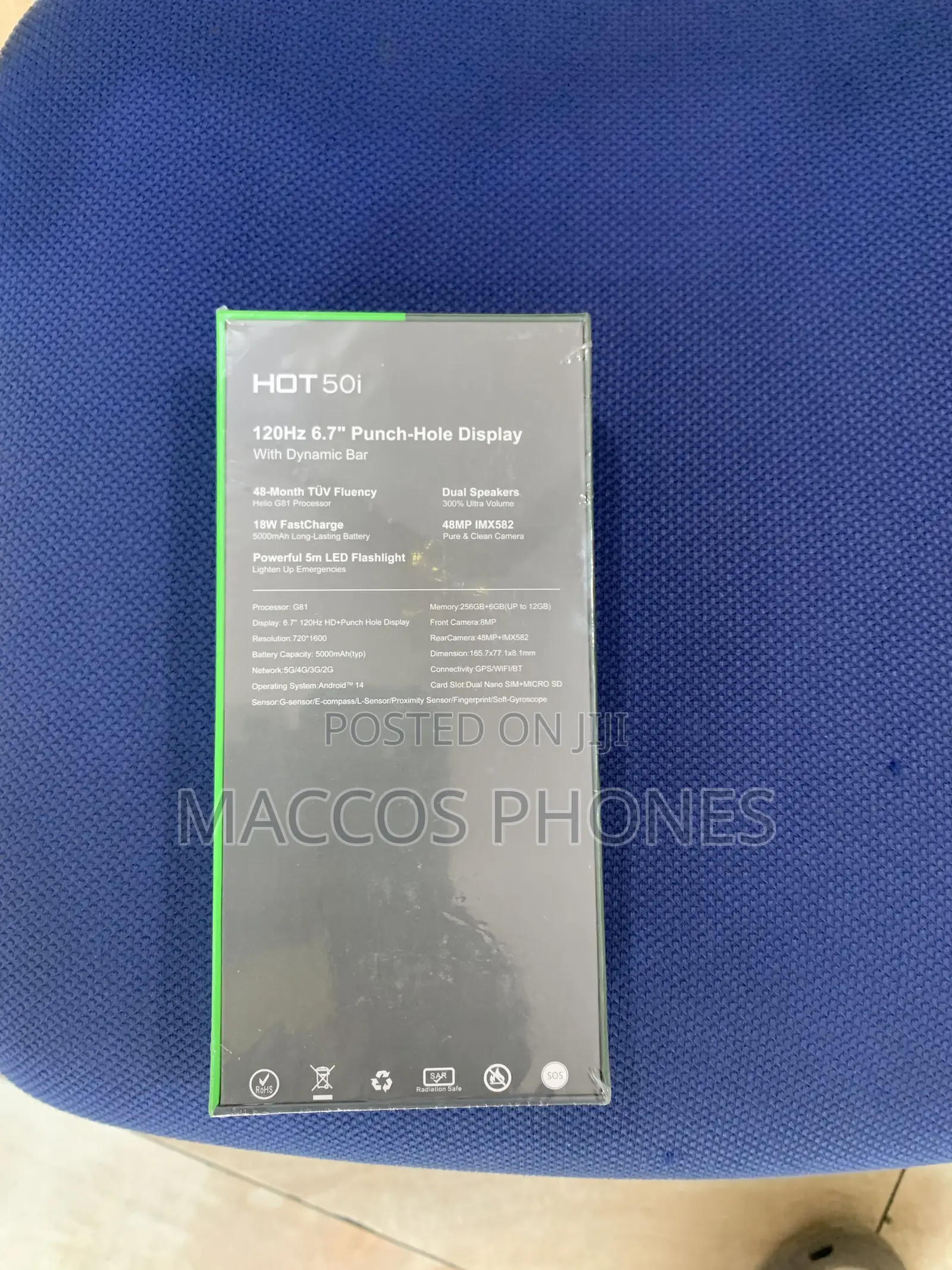 New Infinix Hot 50i 256 GB Black