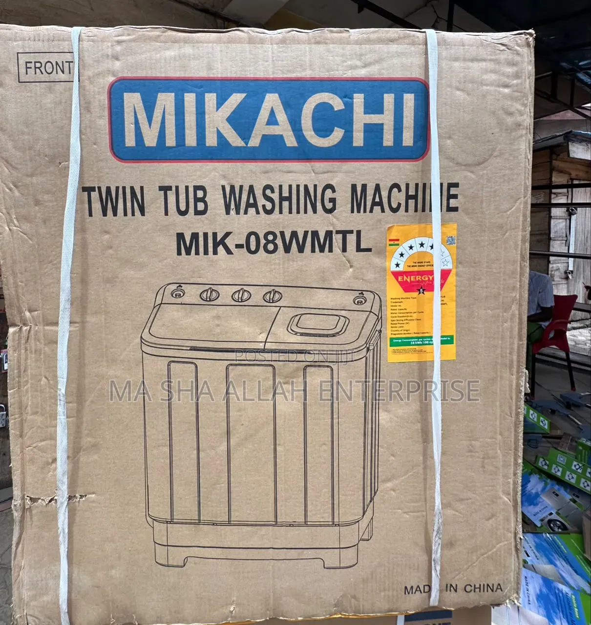 7kg Mikachi Twin Tub Washing Machine