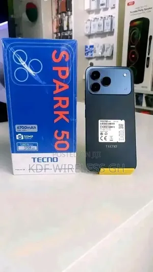 New Tecno Spark 50 128 GB Black