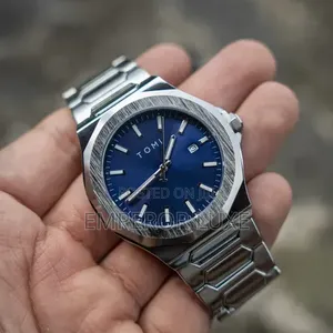 Men’s Luxury Stainless Steel Watch – Blue Dial | TOMI