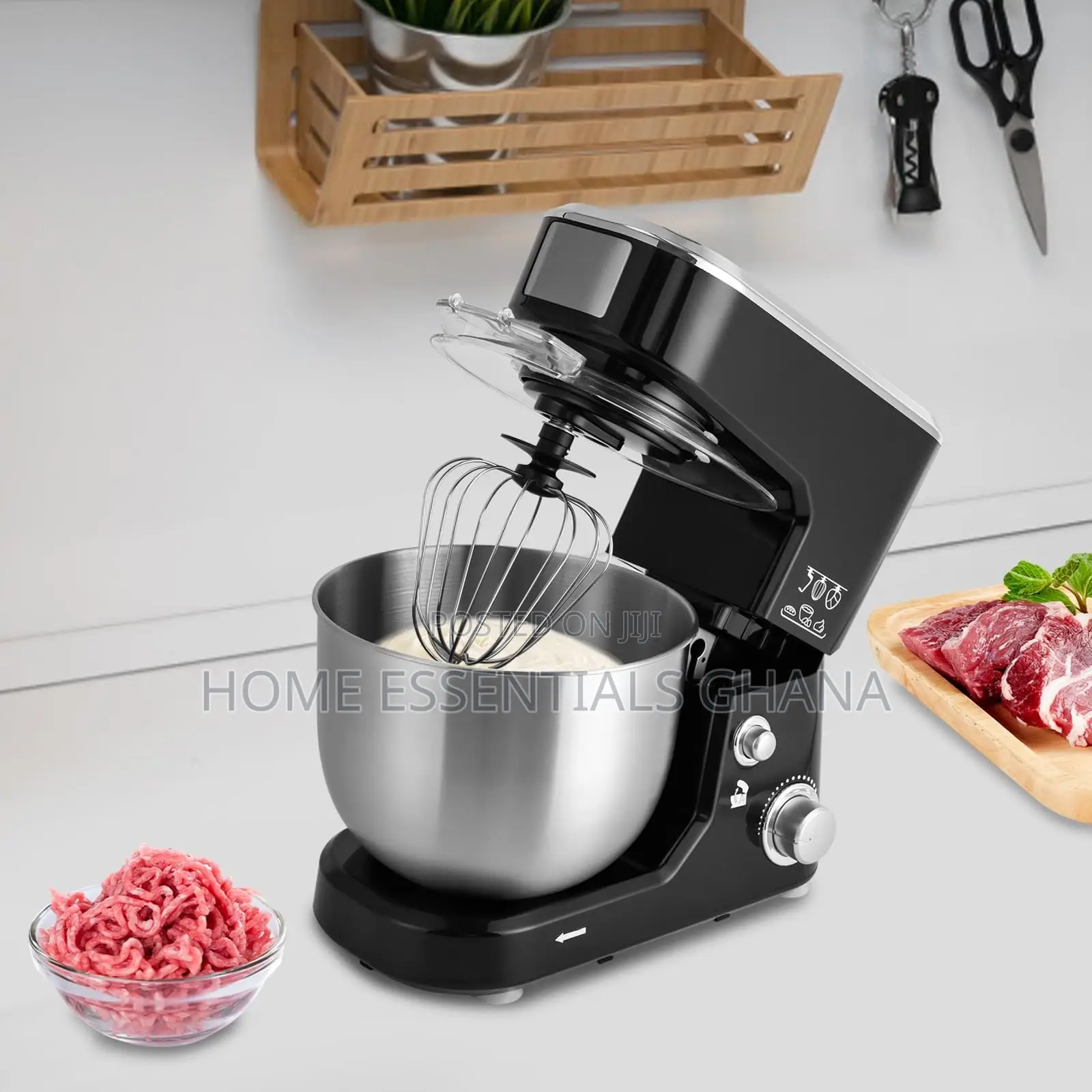 Hoffmans Multifunction Heavy Duty 8Litre 1200W Stand Mixer