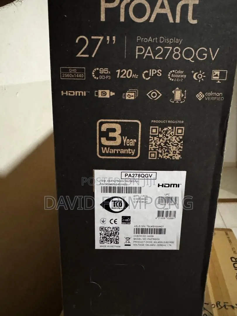 ASUS ProArt Display PA278QGV