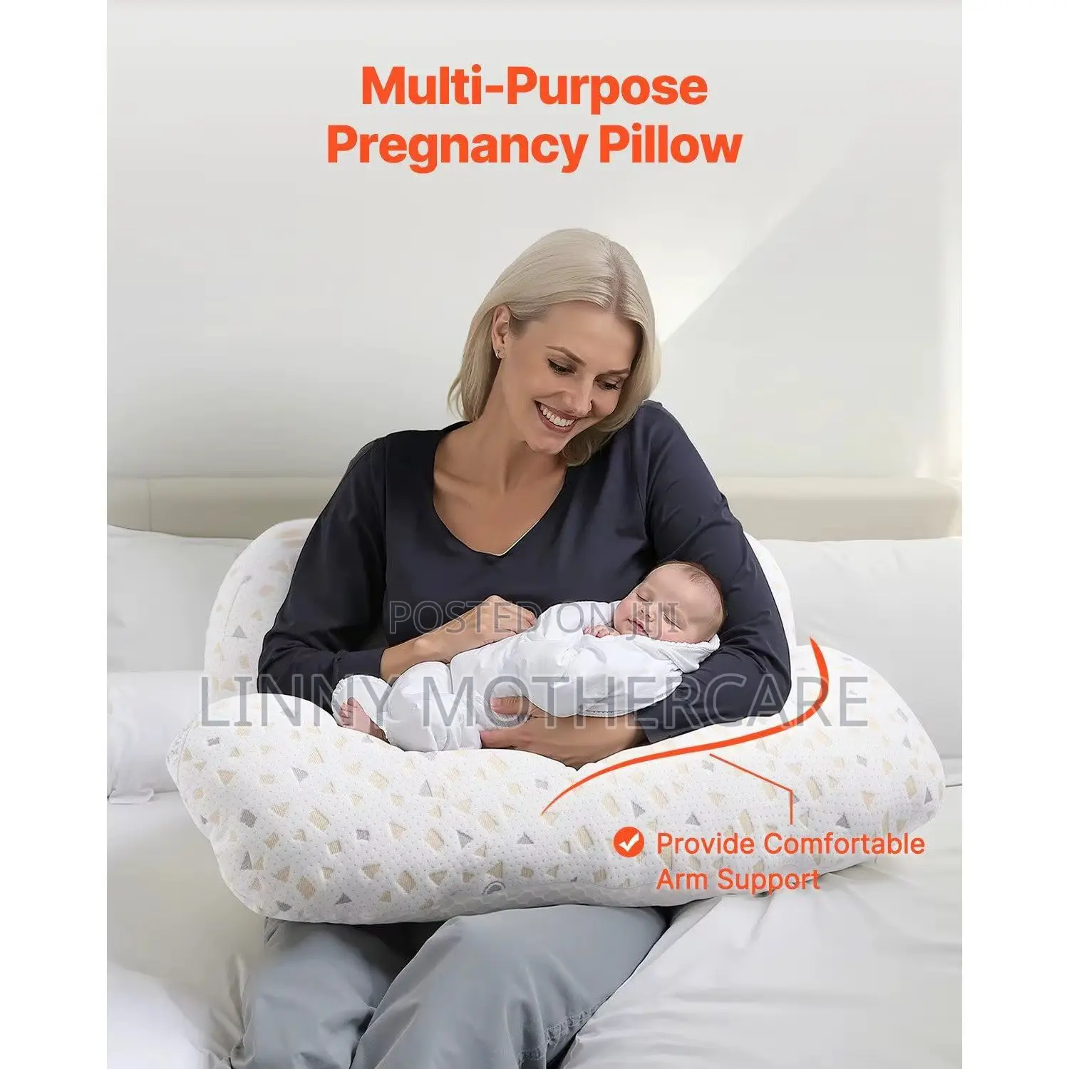 Adjustable Dual-Wedge Pregnancy/Maternity Pillow Set