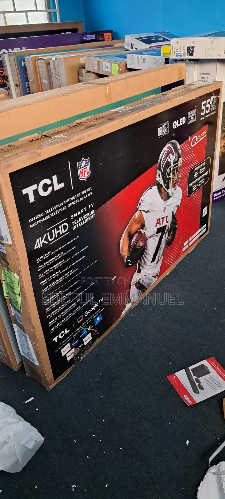 TCL 55" Class Qled 55q671g Uhd Smart Google TV American Type