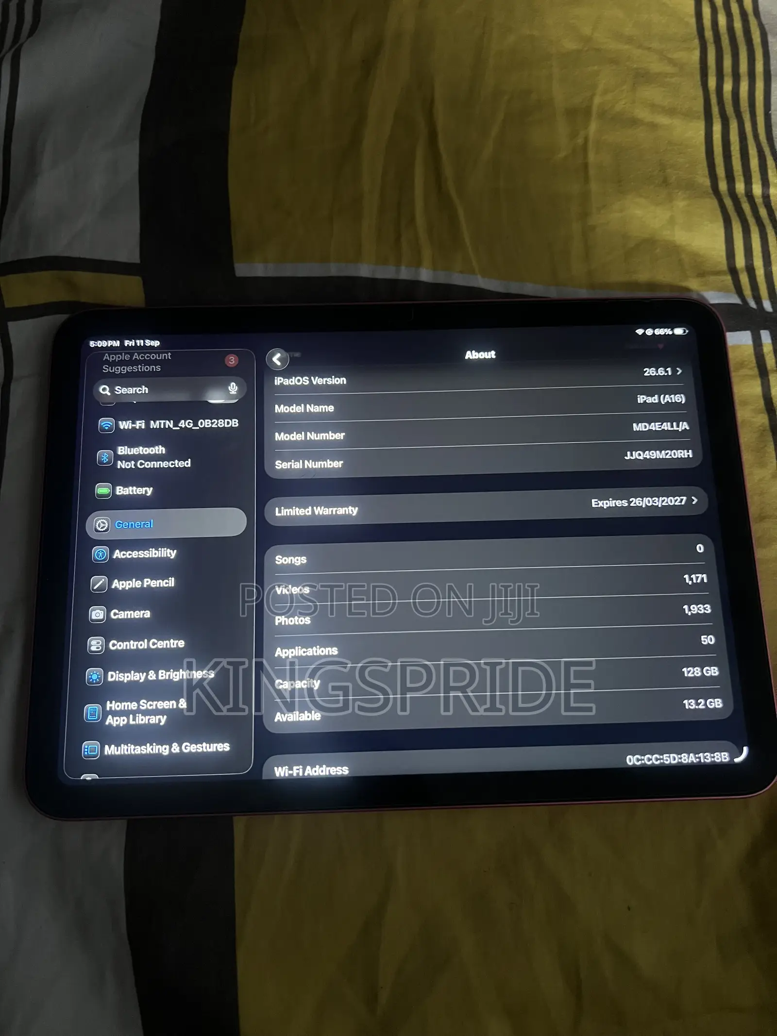 Apple iPad (2025) 128 GB Pink