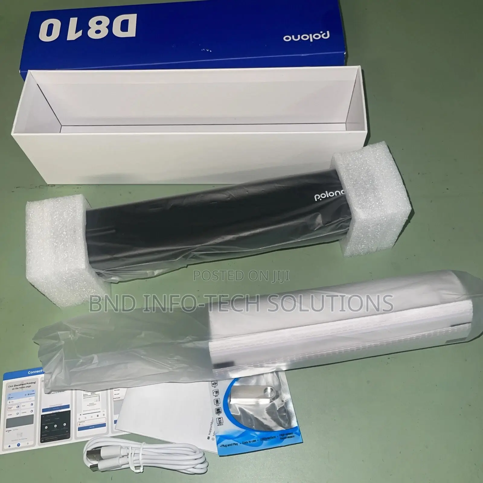 POLONO Portable Printer Wireless , D810 Bluetooth Thermal Printer