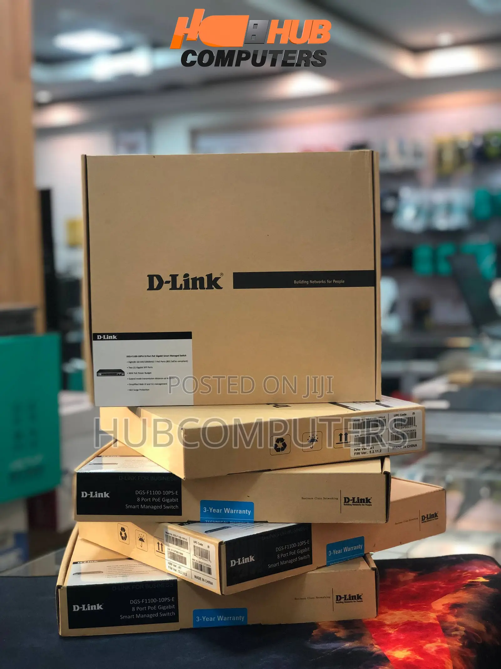 D-Link DGS-F1100-10ps-E 8 Port Poe Gigabit Smart Managed