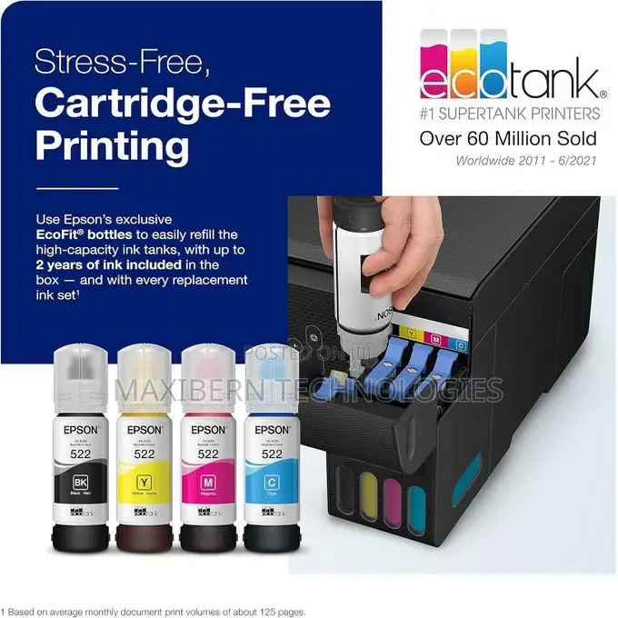 Epson EcoTank L3250 WiFi Colour Ink Tank Printer - Print, Scan, Copy