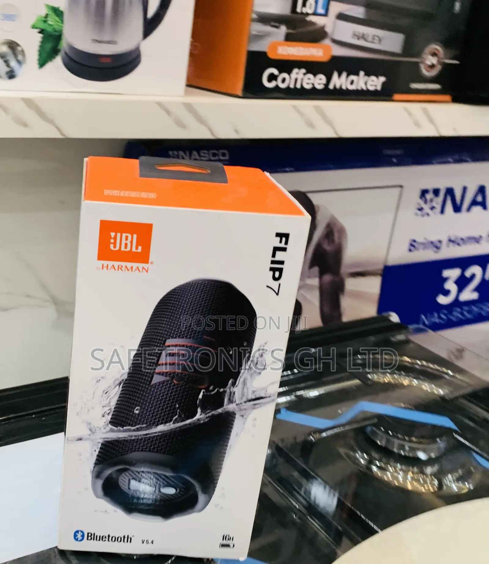 Order the Best Price of Bluetooth Black JBL Flip 6 Speaker