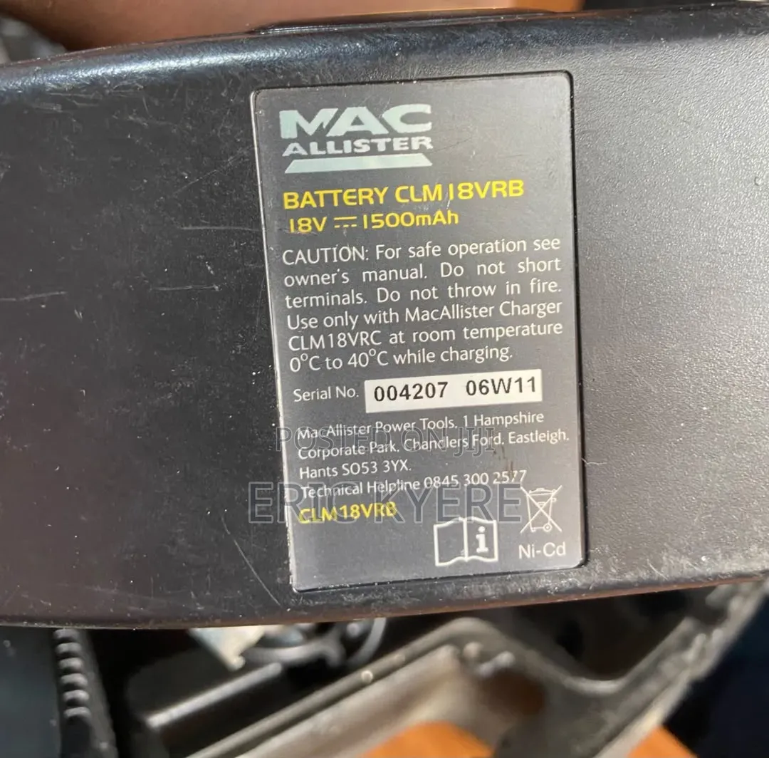 Mac Allister 18V Cordless Jigsaw Set With 2 Batteries Charger
