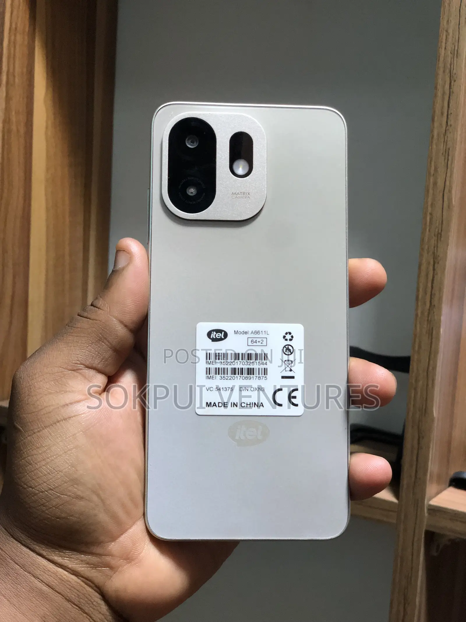 New Itel A100C 64 GB Gold