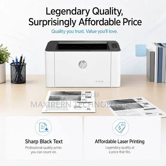 HP Laser 108a A4 Monochrome Laser Printer 20ppm USB – White