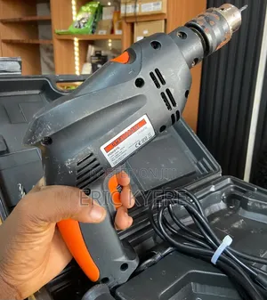 Challenge 600W Corded Impact Drill Set With Case Drill Bits