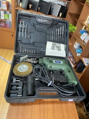 TCL 500W Corded Impact Drill Set With Accessories Carry Case