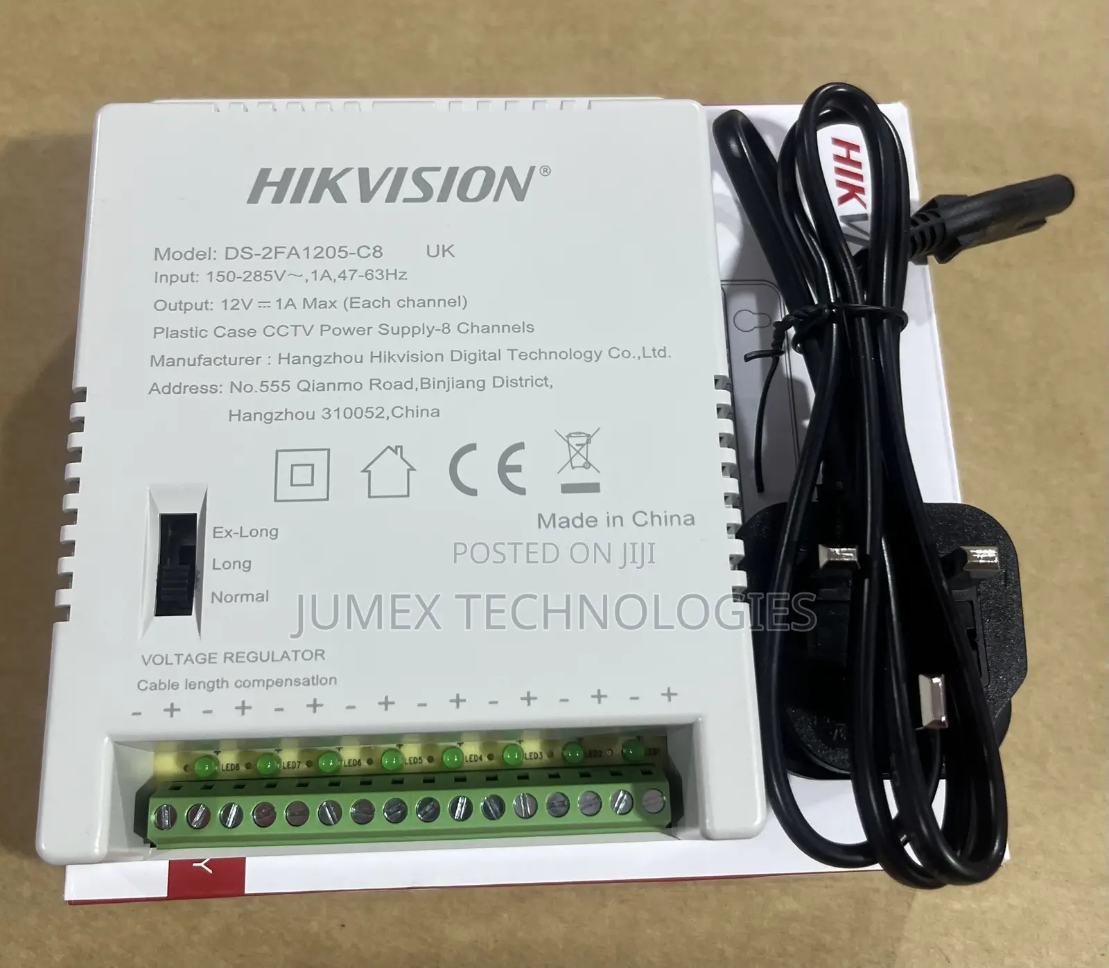 Hikvision 8ch Power Supply Ds-2fa205-C8 CCTV Power Supply