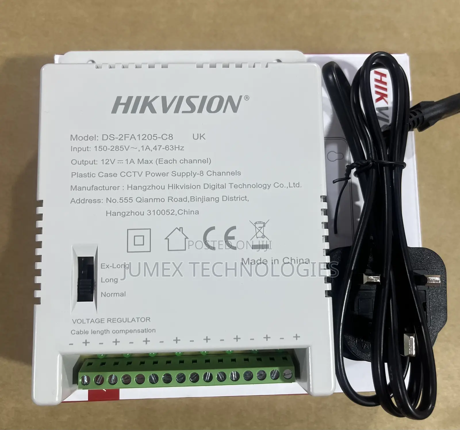Hikvision 8ch Power Supply Ds-2fa205-C8 CCTV Power Supply